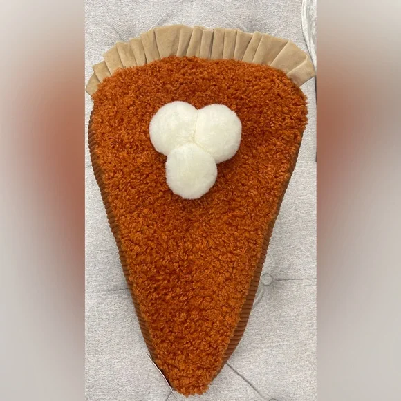 Pumpkin Pie Plush Pillow Holiday Pillow New With Tags - Picture 2 of 5